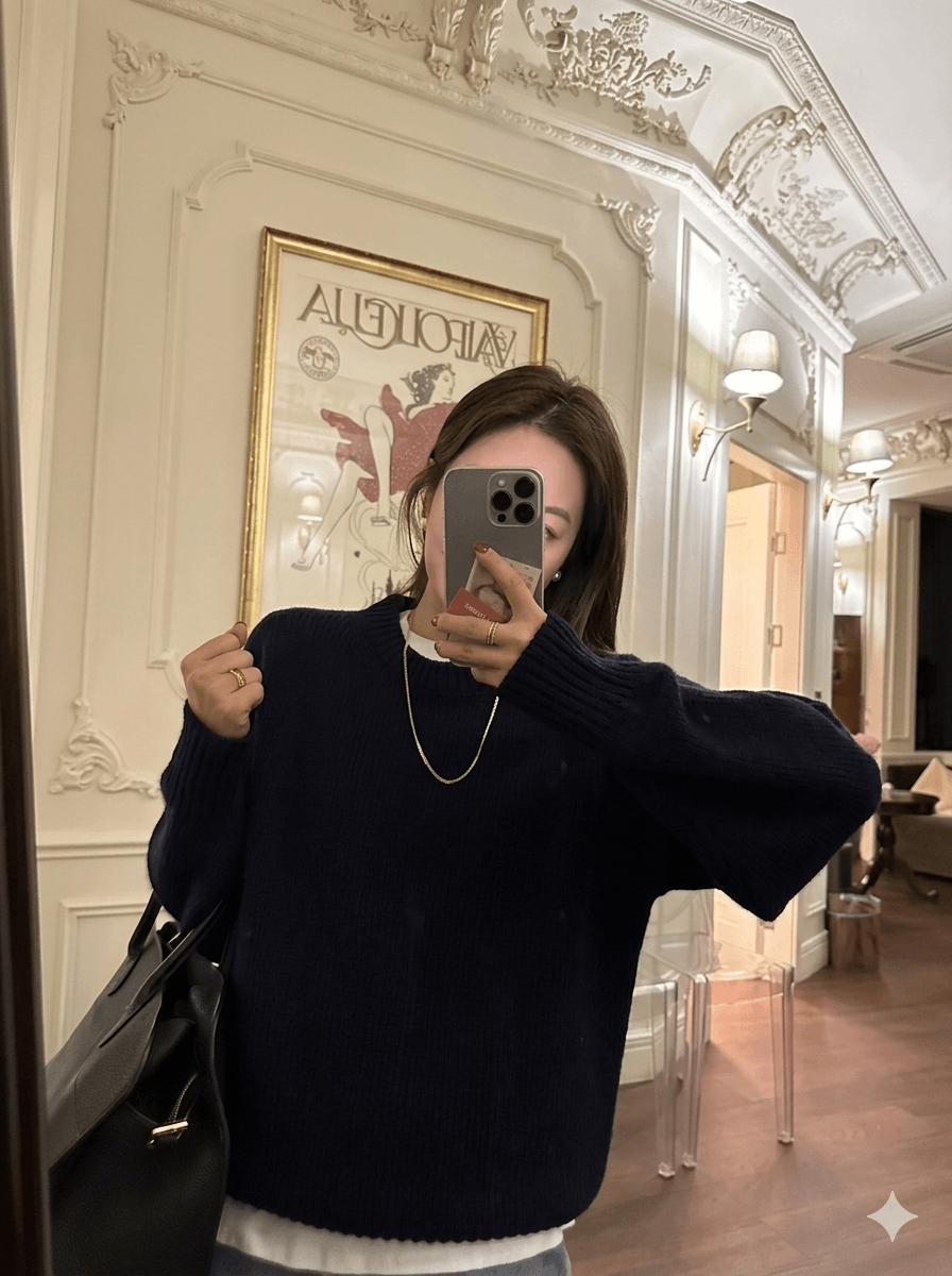 The Ultimate Cloud-Soft Cashmere: Women's Effortless Oversized Thick Sweater, Pure 100% Cashmere Round Neck Knit for Cozy Winter Vibes