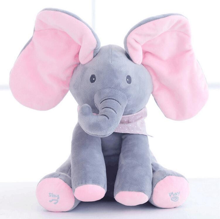 Peek-a-Boo Interactive Elephant Plush Toy