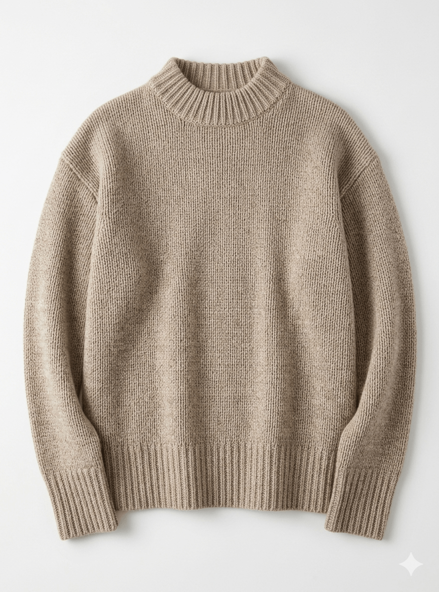 The Ultimate Cloud-Soft Cashmere: Women's Effortless Oversized Thick Sweater, Pure 100% Cashmere Round Neck Knit for Cozy Winter Vibes