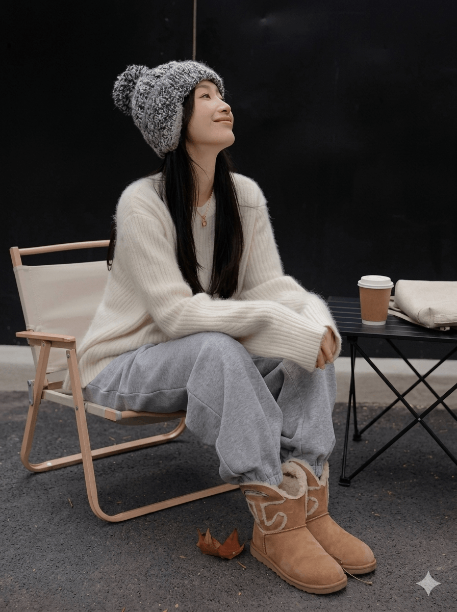 Women’s Luxury 100% Cashmere Crewneck Sweater  Soft Oversized Knitwear  Autumn Essential Warm Wool Base Layer Top