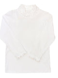 Ruffle Turtleneck - White