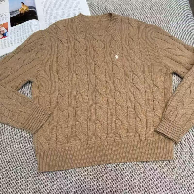 Women's New Round-neck Twisted Long-sleeve Knitted Sweater, Solid Color Fashion Wool Pullover with Horse Brand Embroidery