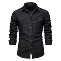 Men’s Long-Sleeved Denim Shirt