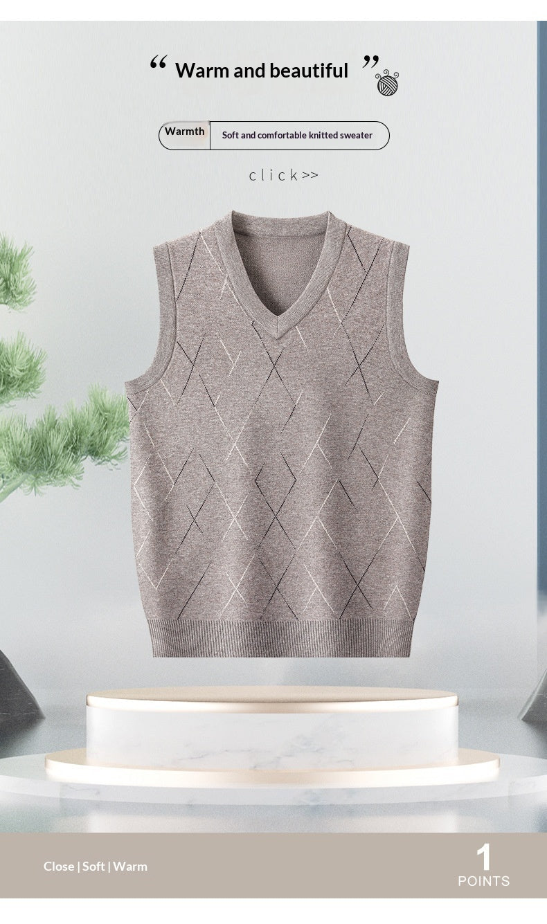 Men’s Sleeveless Knitted Vest