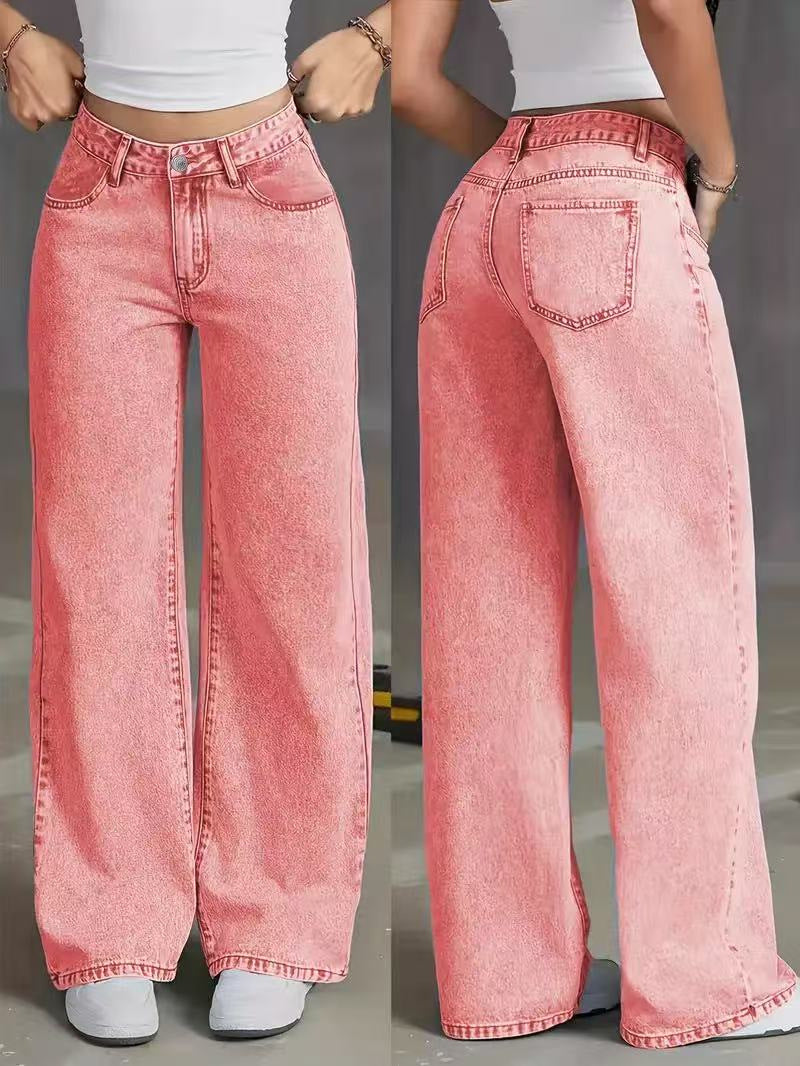 Women’s Sweet & Spicy High-Waist Straight Jeans
