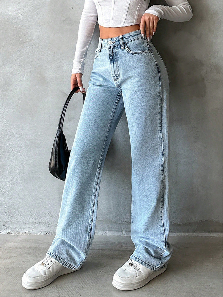 Women’s Sweet & Spicy High-Waist Straight Jeans