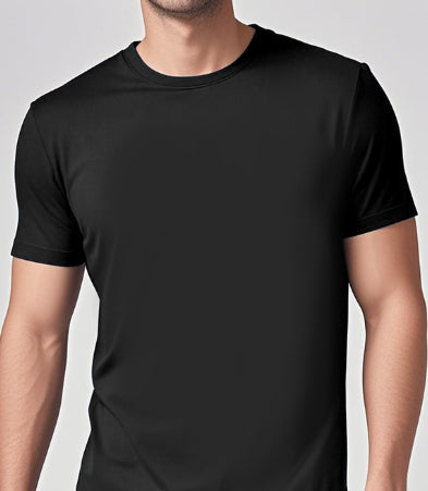 Solid Color Casual Short-Sleeve Crew Neck T-Shirt