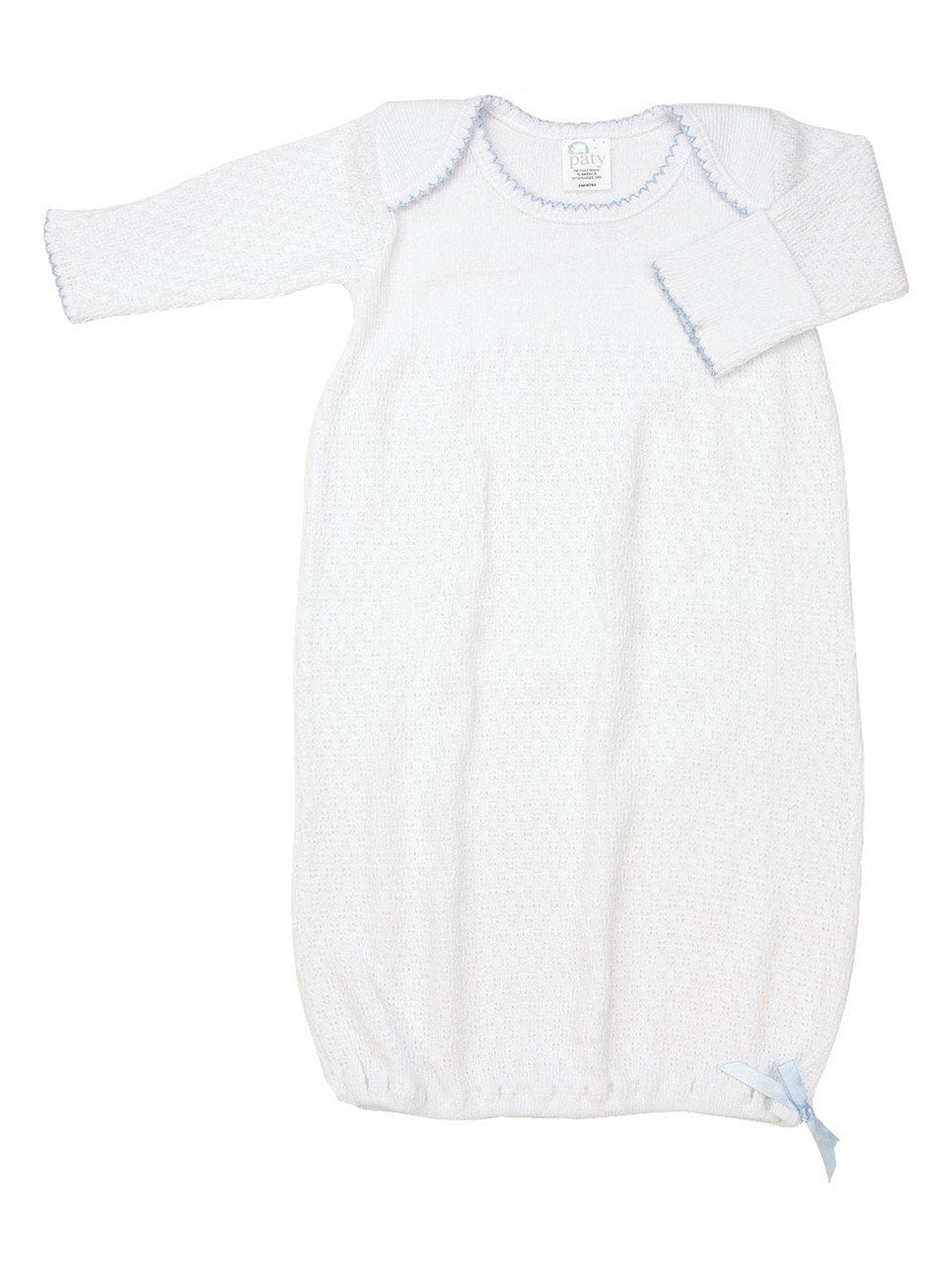 Paty Knit Overlap Shoulder Gown