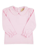 Maude's Peter Pan Collar Shirt - Palm Beach Pink