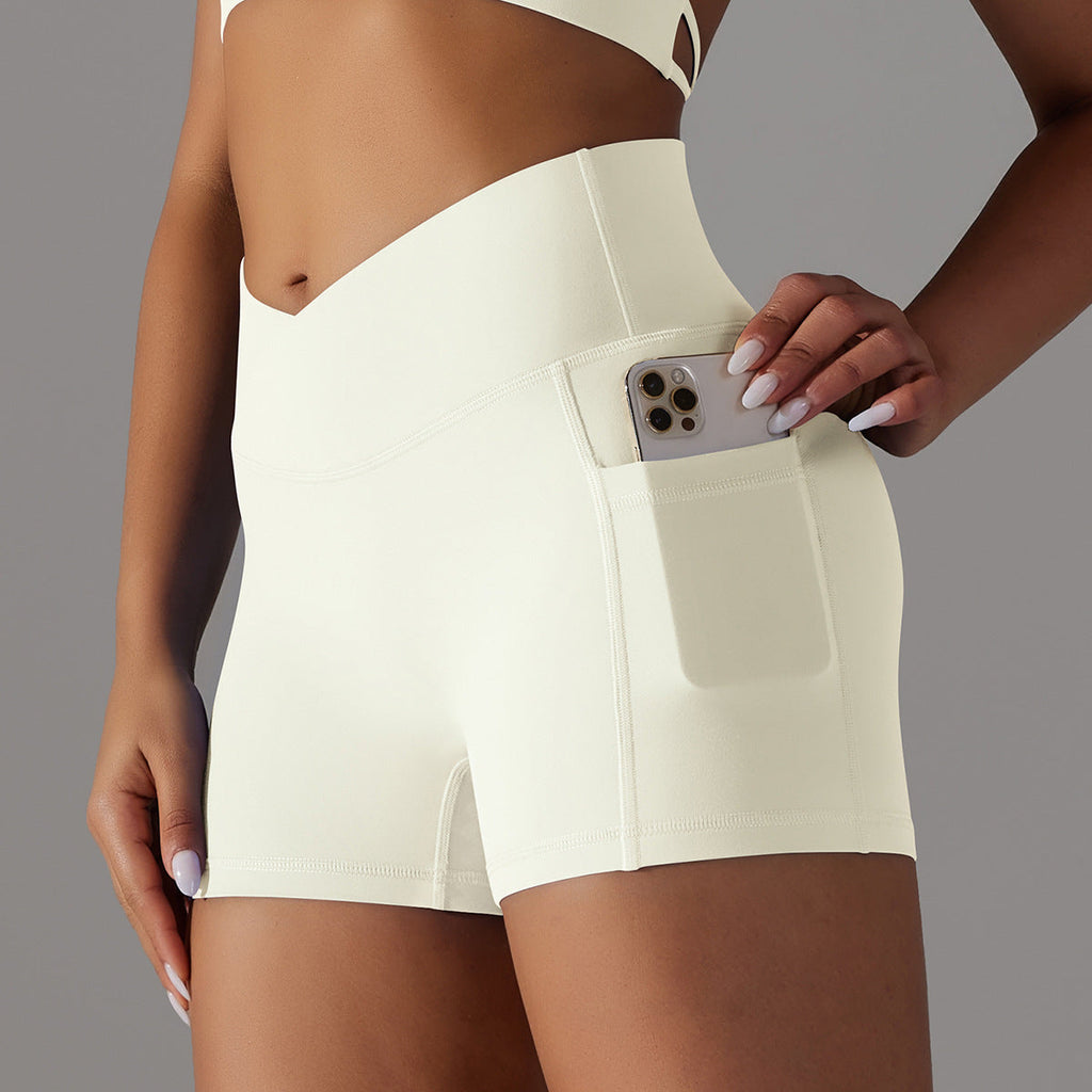 Women’s Yoga Shorts with Phone Pocket